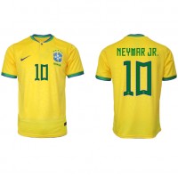 Camisa de time de futebol Brasil Neymar Jr #10 Replicas 1º Equipamento Mundo 2022 Manga Curta
